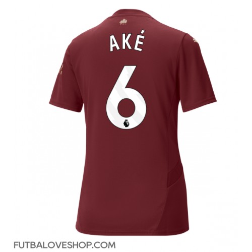 Dres Manchester City Nathan Ake #6 Tretina pre Ženy 2024-25 Krátky Rukáv